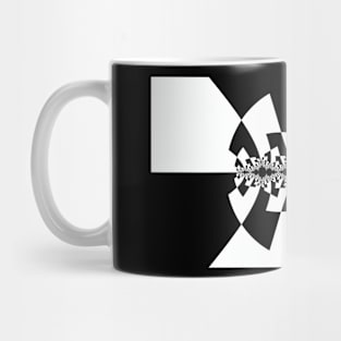 Monochrome Julia Set Mug